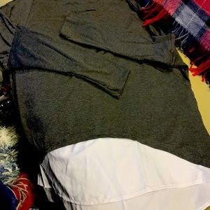 Soft and lovely T-shirt with attached shirt